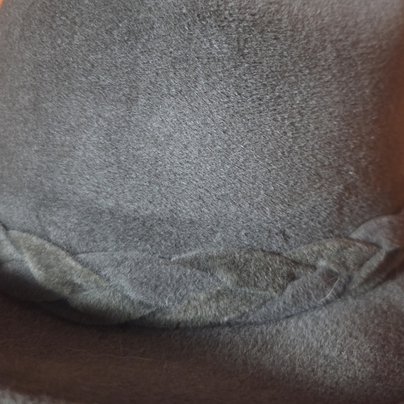 Vintage Cavanagh Gray Felt Fedora Hat Braided Detail See Pics For Size - Picture 4 of 13